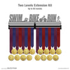 Swim Bike Run Women - Motivational Triathlon Medal Hanger