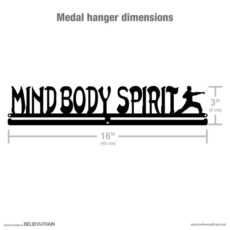 Mind Body Spirit - Martial Arts Medal Hanger