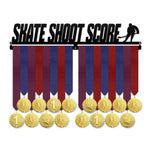 Skate Shoot Score - Hockey Medal Hanger