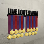 Live Love Swim Phrase - Swimming Medal Hanger