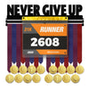 Bib Holder & Medal Hanger Never Give Up