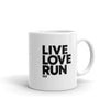 Live Love Run Big Letters - Mug